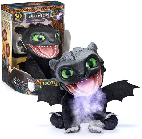 Wow! stuff interactieve speelfiguur real fx - hoe tem je een draak? 21 x 39 cm - how to train your dragon - 2 gemoedstoestanden httyd-1001-0