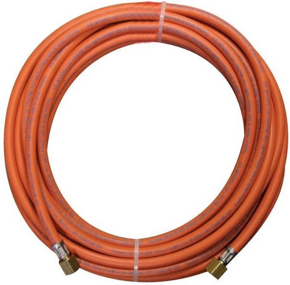 Kemper gasslang - 5 meter - rubber - incl. 3 8 koppelingen