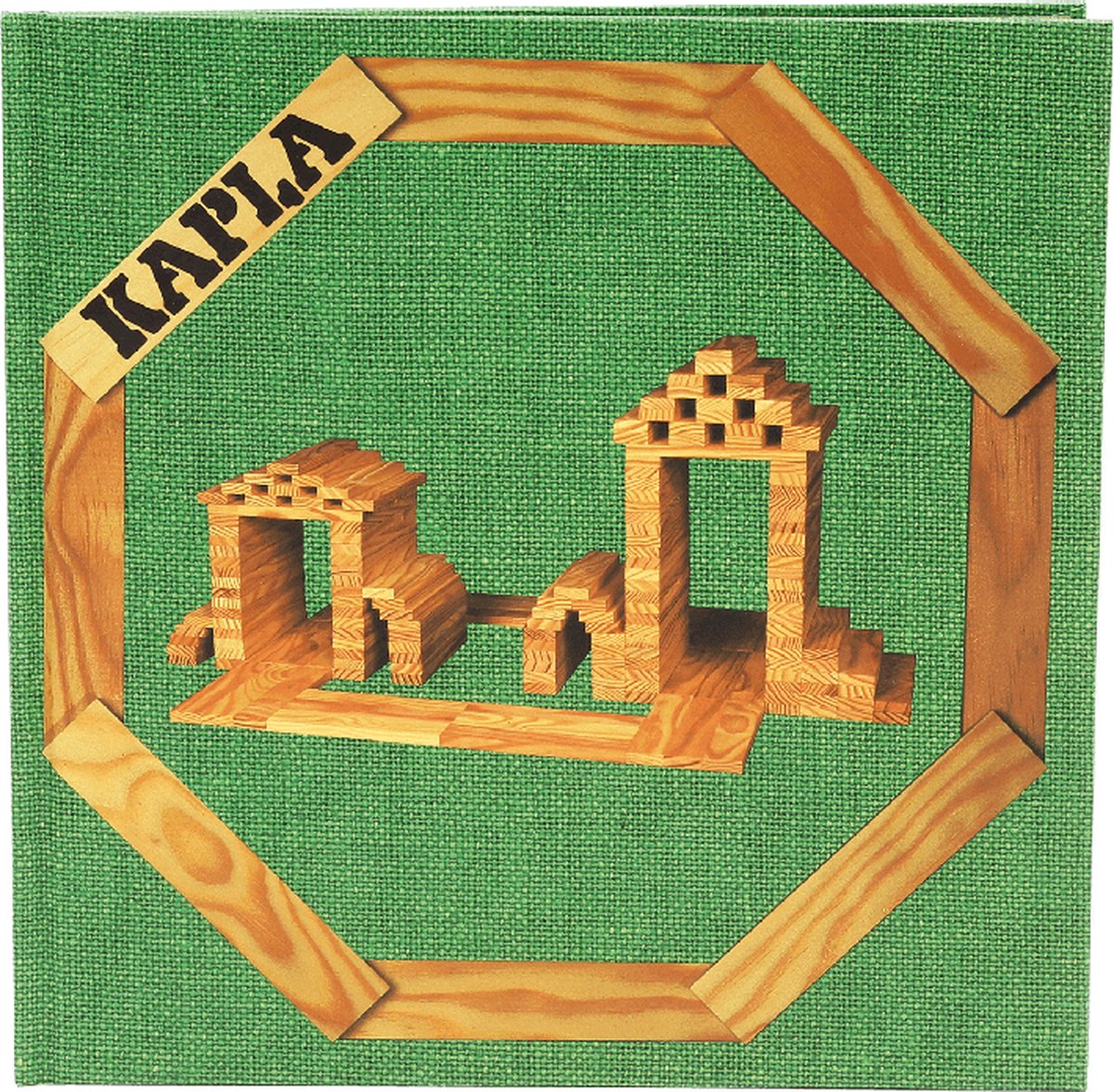Kapla - kleur - constructiespeelgoed - groen - voorbeeldboek