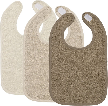 Meyco baby uni slab - 3-pack - badstof - natural soft sand taupe