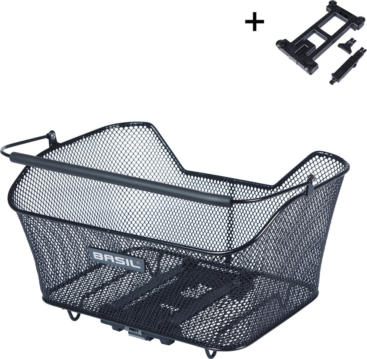 Basil Base M MIK - fietsmand - achterop - zwart