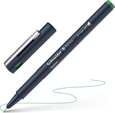Schneider schrijfwaren schneider fineliner - pictus - lijnbreedte 0,1mm - groen - s-197104