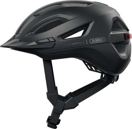 Abus fietshelm urban-i 4.0 ace velvet black s - 51-55 cm - zwart - geschikt voor gebruik op elektrische fietsen - stadsfietsen - 260 g
