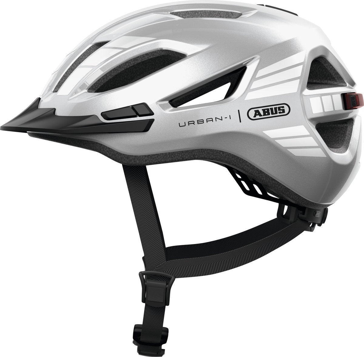 Abus fietshelm urban-i 4.0 signal silver m - 54-58 cm - zilver - geschikt voor gebruik op elektrische fietsen - stadsfietsen - 270 g