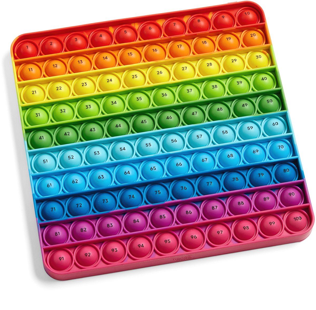 Learning resources hundred board sensory bubble popper - 1+