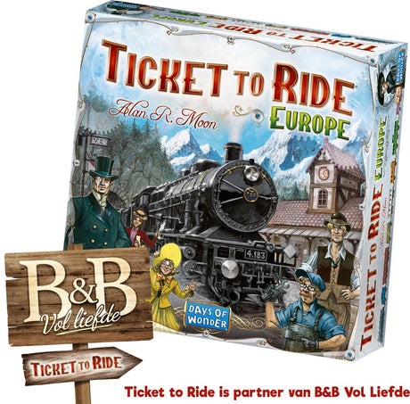 Days of wonder ticket to ride europe - nederlandstalig bordspel - strategisch gezelschapsspel voor familie vrienden