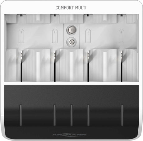 Ansmann comfort multi batterijlader nimh aaa (potlood), aa (penlite), c (baby), d (mono), 9 v (blok)