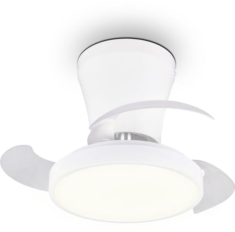 Rl live your light reality moss - ventilator - wit - incl. 1x smd 13 w - afstandsbediening - geintegreerde dimmer - traploos instelbare lichtkleur - geheugenfunctie - zomer- en wintermodus - 6 snelheidsniveaus