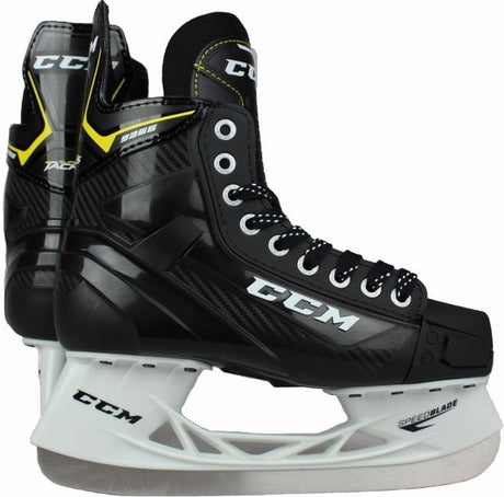 Ccm - supertacks 9366 - ijshockeyschaatsen - schaatsen kinderen - zwart - verstevigde support rvs speedblade - regular fit - maat eu 35