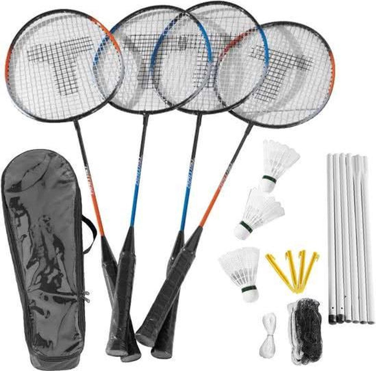 Vinz badminton set net - 4 personen