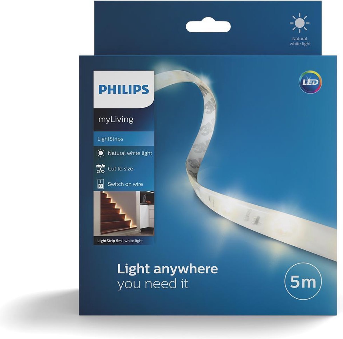 Philips led lightstrips - wit licht - 5m