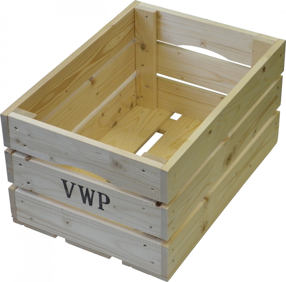 fietskrat hout naturel 40 liter