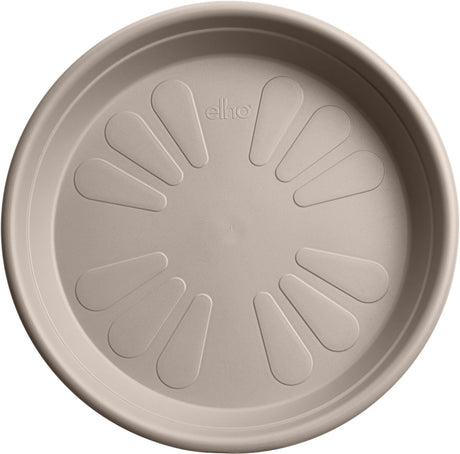 Elho universele schotel rond 48 - schotel voor binnen buiten accessoires - ø 48.0 x h 7.0 cm - paddenstoel beige