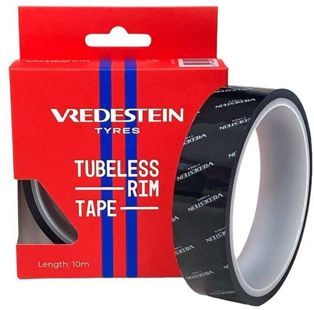 Vredestein tubeless velglint 10 m rood 23 mm