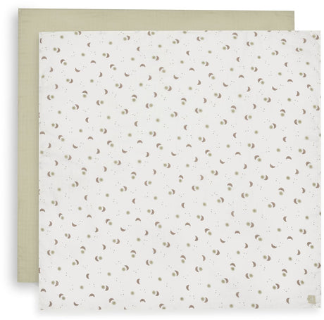 Jollein hydrofiele doek large 115x115cm over the moon (2pack)