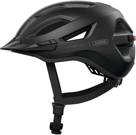Abus fietshelm urban-i 4.0 velvet black l - 57-61 cm - zwart - geschikt voor gebruik op elektrische fietsen - stadsfietsen - 290 g