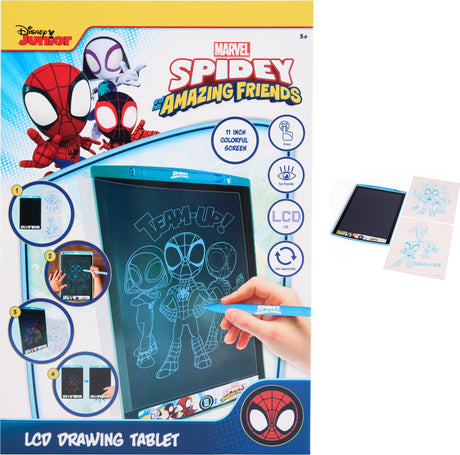 Twisk disney marvel spidey - lcd tekenbord 11 inch - tekentablet kinderen - kindertablet