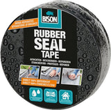Bison rubber seal tape rol 5 meter x 7,5 cm - direct repareren, sterke reparatietape, direct 100% waterdicht, blijvend elastisch, binnen en buiten, repareren, afdichten, verbinden, beschermen