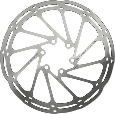 Sram centerline rounded remschijf eendelig, zilver diameter 200mm