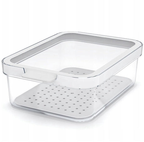 Rotho cauma koelkastorganizer 18.4x13.6x6.2 cm 1.2l wit transparant
