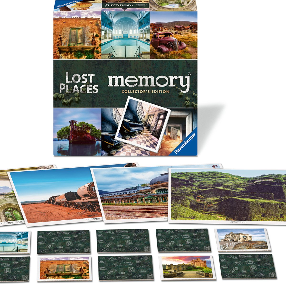Ravensburger - memoryâ® lost places - geheugenspel - vanaf 8 jaar