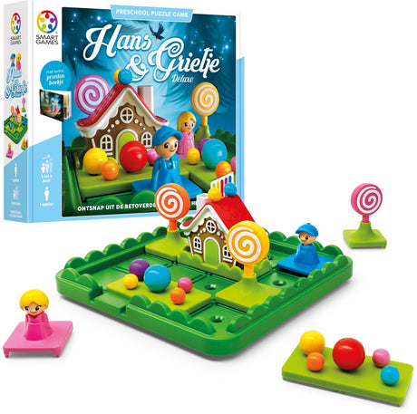 Smartgames hans grietje - logisch denkspel voor kleuters jonge kinderen - 60 opdrachten met prentenboek - educatief solospel - vanaf 5 jaar