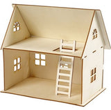 Creativ company diy houten poppenhuis