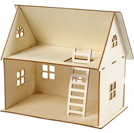 Creativ company diy houten poppenhuis