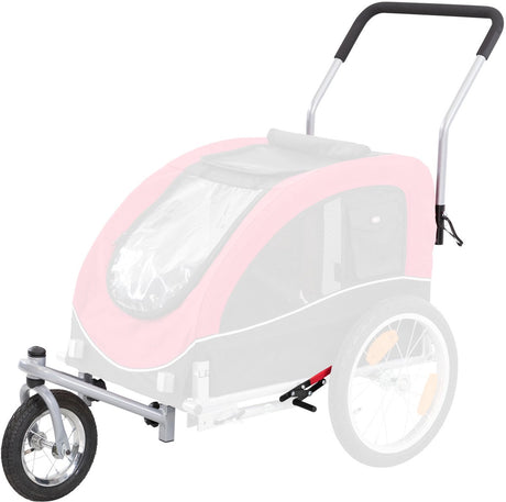 Trixie joggingkit voor fietskar rood zwart - hondenfietskar - l