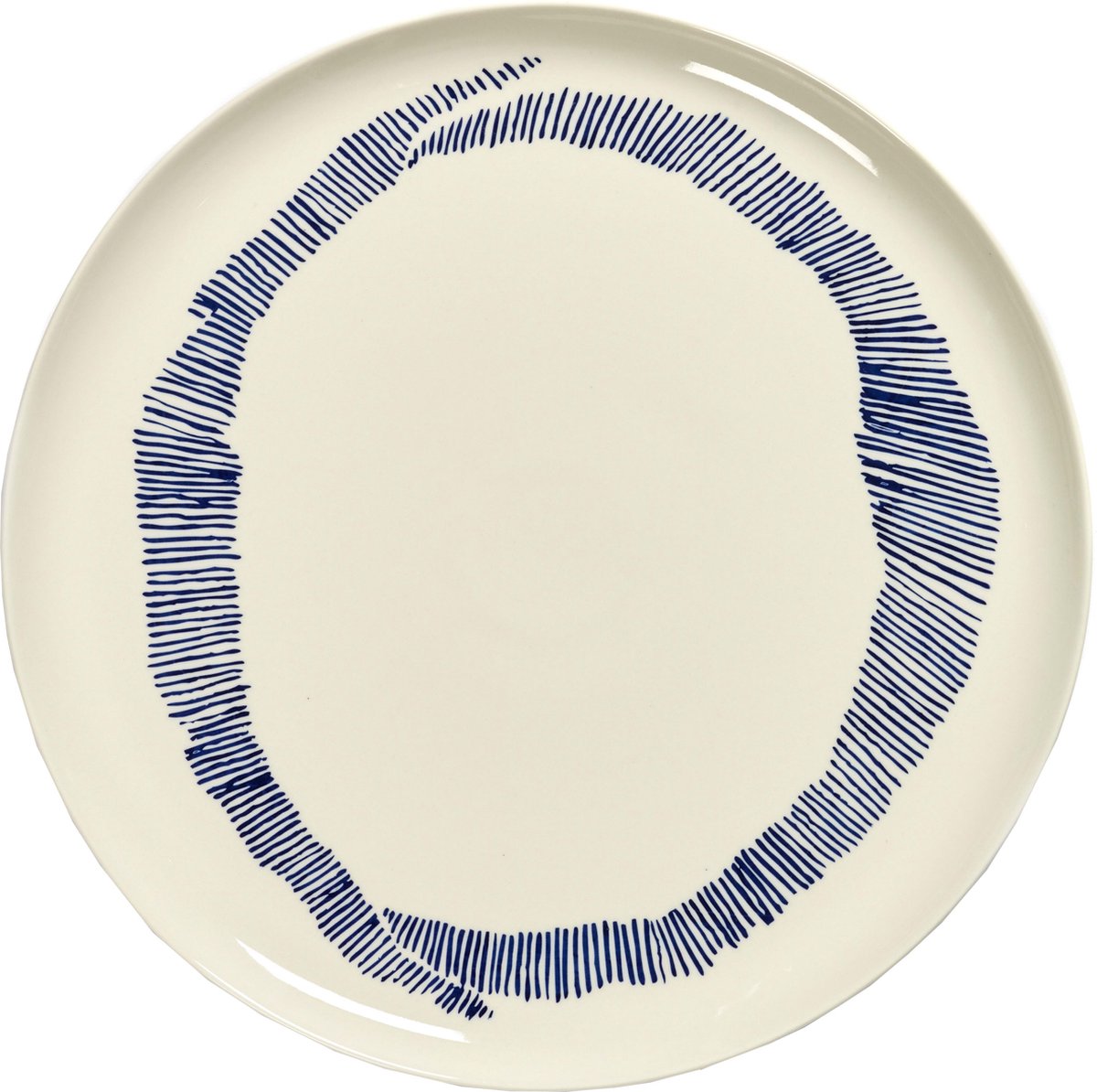 Serax - ottolenghi feast - serveerschaal - wit blauw - 35 ø
