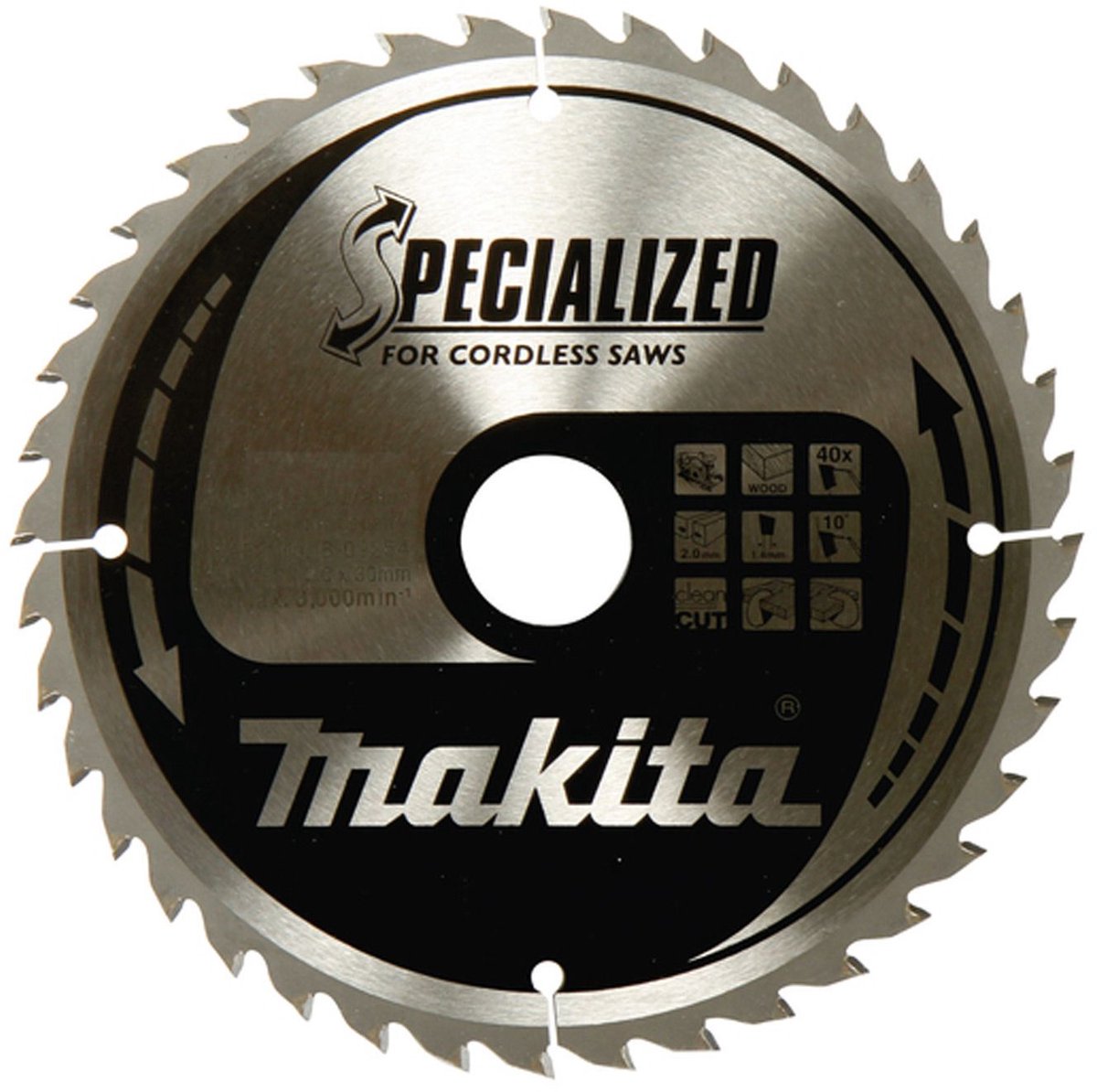 Makita cirkelzaagblad voor hout | specialized | ø 136mm asgat 20mm 24t - b-33629