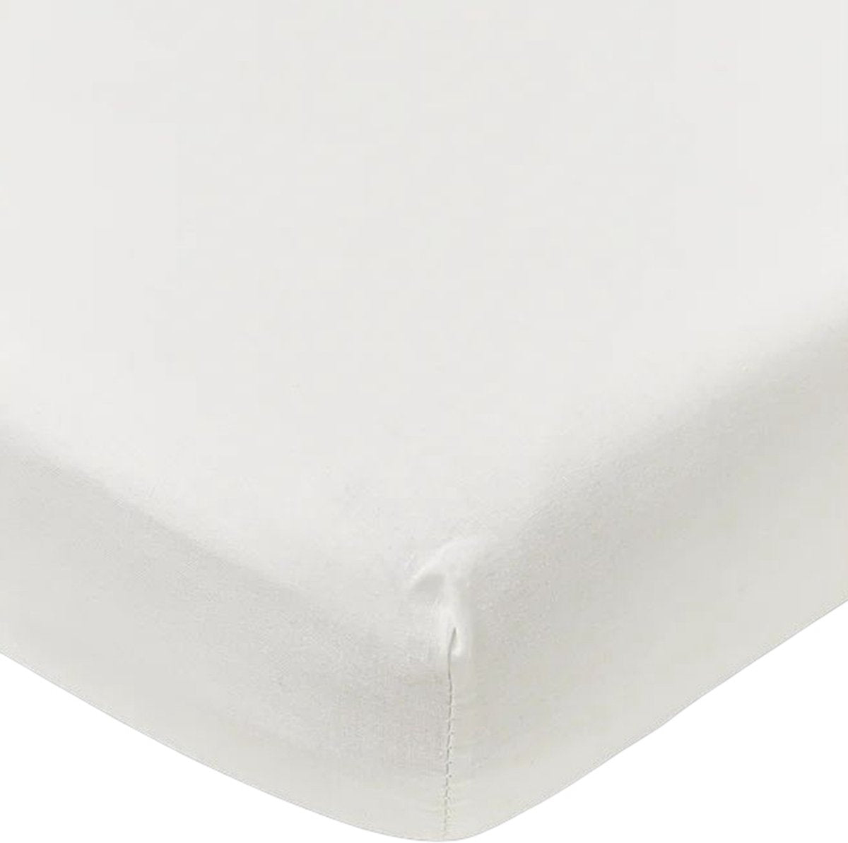Meyco baby uni hoeslaken wieg - white - 40x80cm