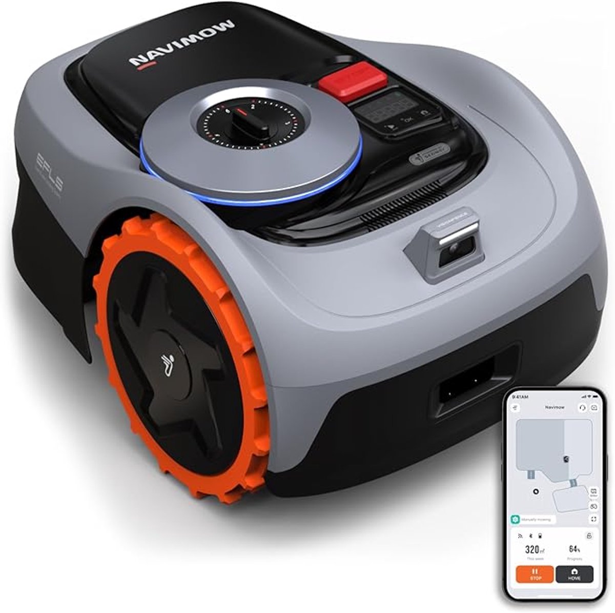 Navimow segway - i105e robotmaaier - 500 m - zonder perimeterdraad - automatisch grasmaaien - gps rtk ai - bediening via app - stil slim maaien - 18 cm maaibreedte - virtuele zones - object herkenning - alexa en google smarthome ondersteuning