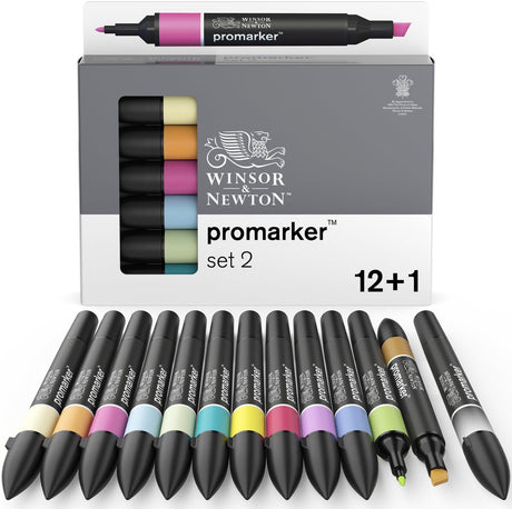 Winsor newton 0290138 promarker™ 12+1 set | professionele layoutmarkers alcoholmarkers