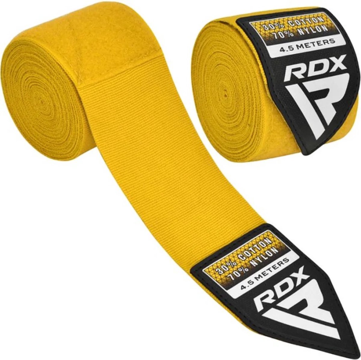 Rdx wx plus - professionele boksbandages - hand wraps - geel