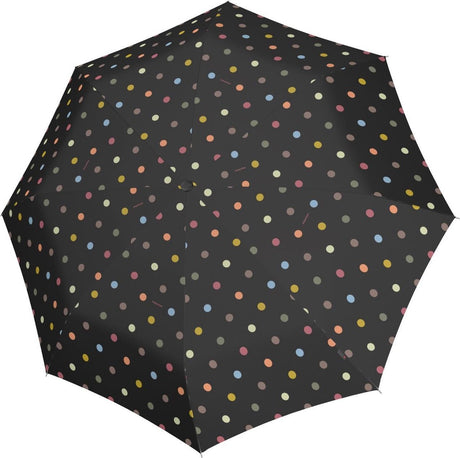 Reisenthel umbrella pocket duomatic opvouwbare paraplu - ø 97 cm - dots zwart
