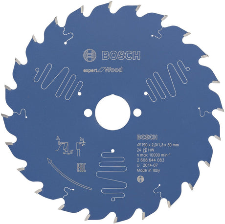 Bosch cirkelzaagblad expert for wood - 190x30x3 2.2x40 t