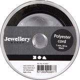 Creativ company polyester koord zwart, 50m
