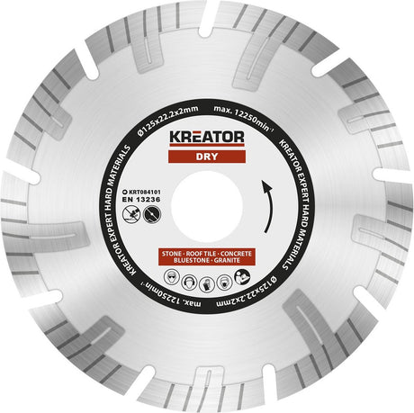 Kreator krt084101 diamantschijven set – 125mm – universeel