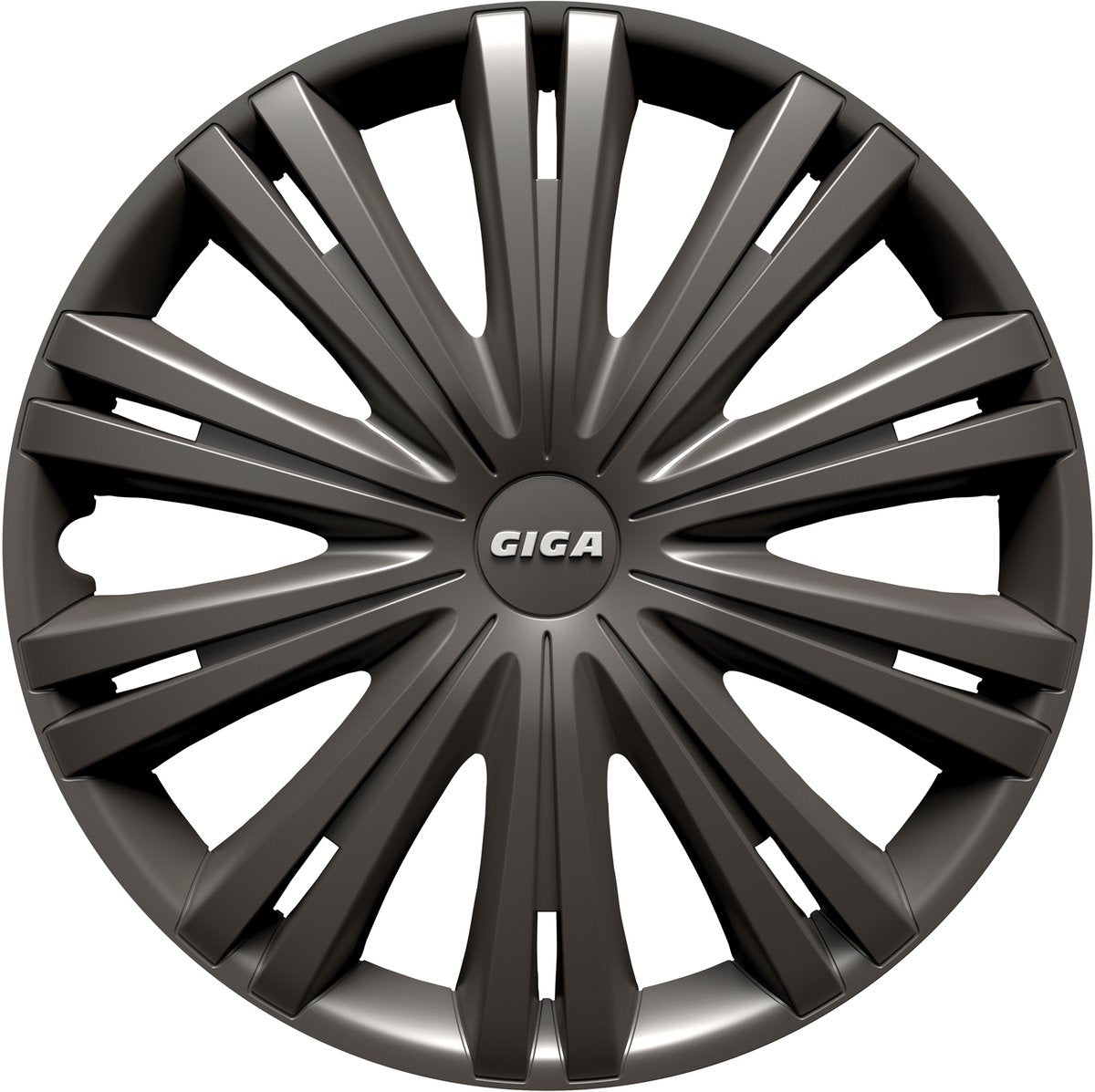 Carpoint wieldoppenset gigadark 16 inch antraciet 4 stuks