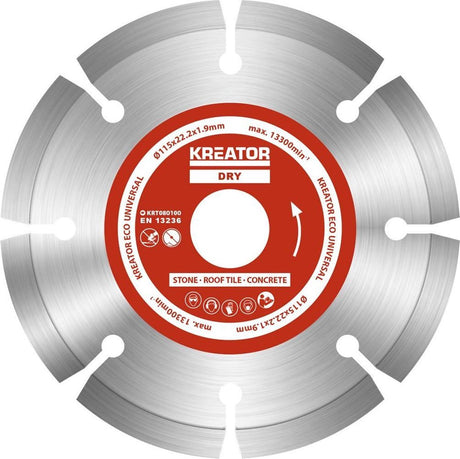 Kreator - accessories - krt080100 - diamantschijf eco - ø 115mm - 3 st.
