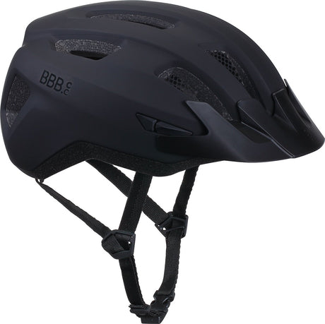 Bbb cycling racefiets helm met helmtas - medium: 52 - 58 cm - wielrennen, mtb stadfiets - wasbare padding - fietshelm dames heren - mat zwart - condor 2.0 bhe-173t