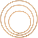 Creativ company bamboe ringen 15,3-25,5 cm naturel 3 stuks