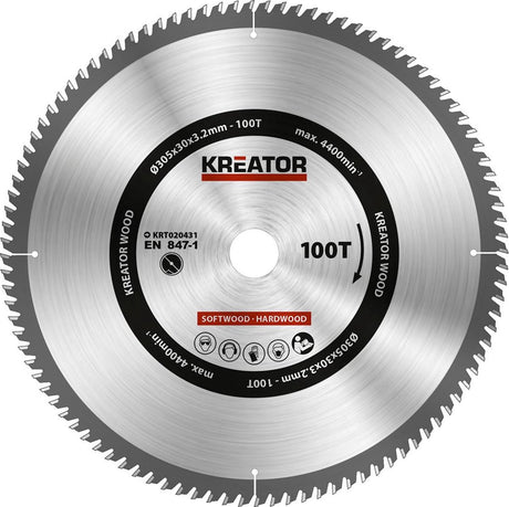 Kreator krt020432 zaagblad hout - 315mm60t