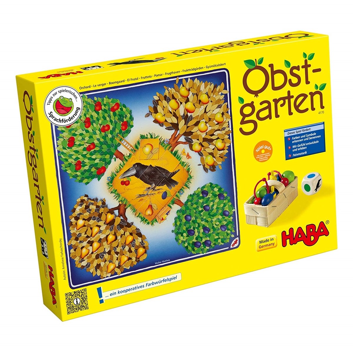 Haba de boomgaard spel - fruitspel tegen de raaf