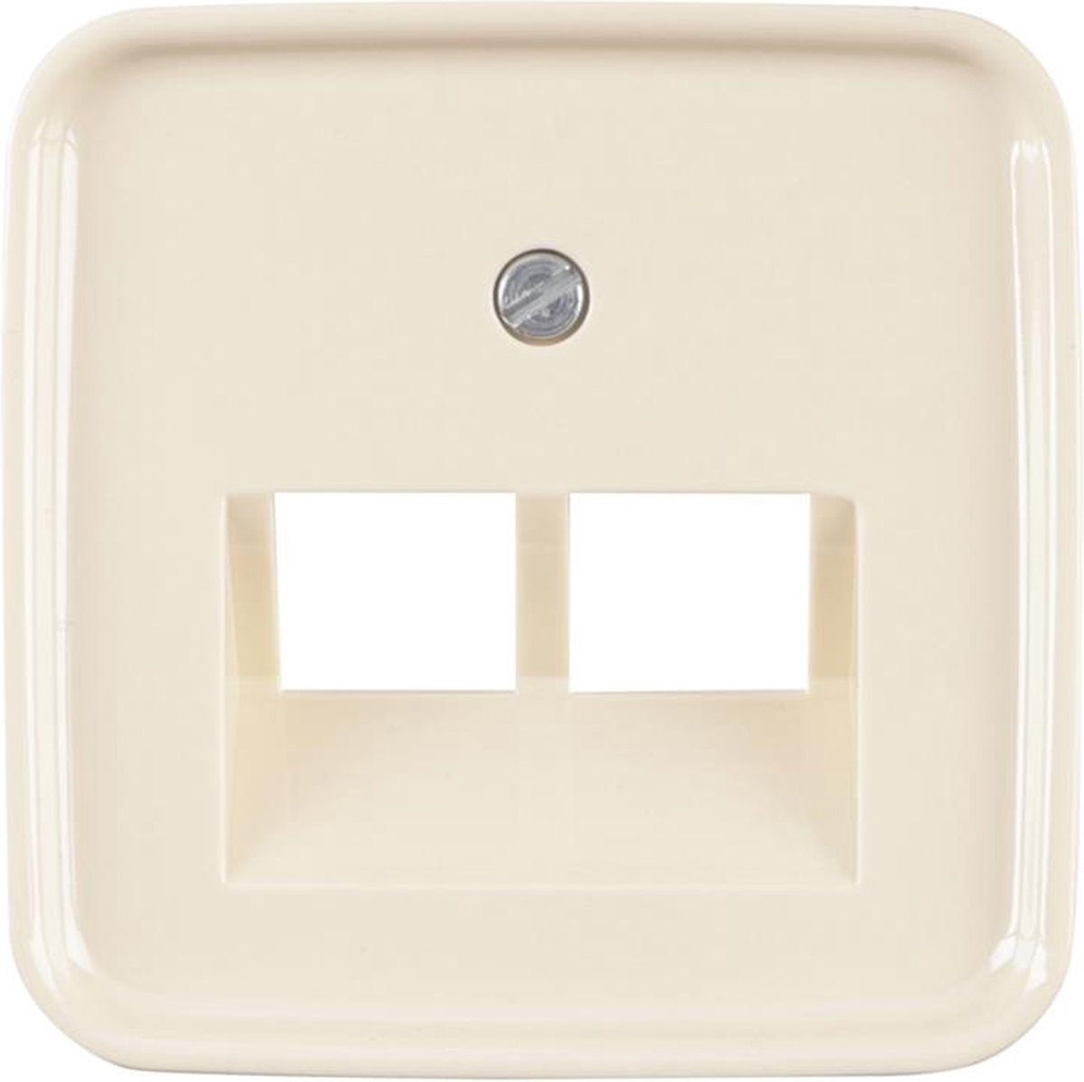 Busch-jaeger si centraalplaat creme tel data 2x8pl