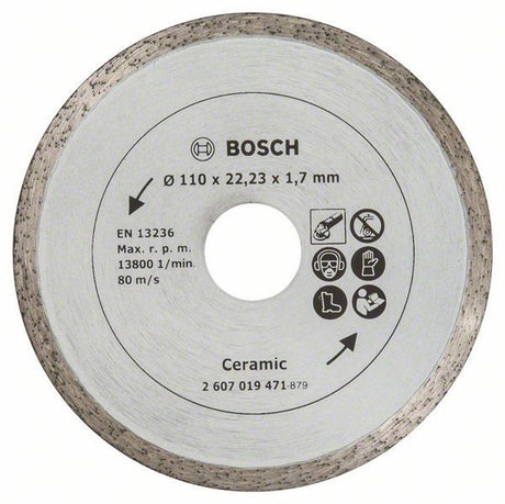 Bosch diamantschijf 110mm - tegels