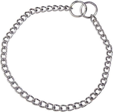 Hs sprenger dog collar silver 2,5 mm links twisted (60 cm)