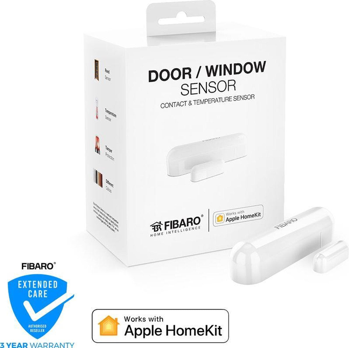 Fibaro deur- raam sensor - werkt alleen met apple homekit - magneetcontact sensor - wit