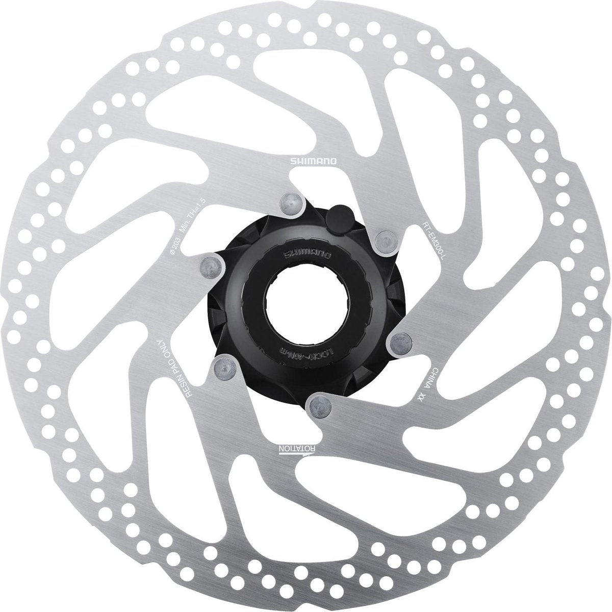 Shimano rt-em300 center lock 180mm remschijf - -